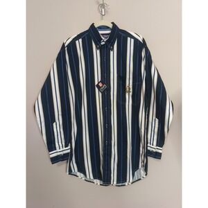 chaps ralph lauren Vintage Multicolor Striped Collared‎ Long sleeve Shirt Size S